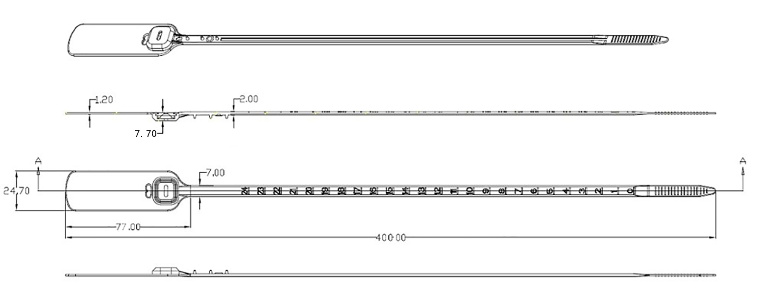 盗難防止プラスチックシール pilfer proof plastic seal