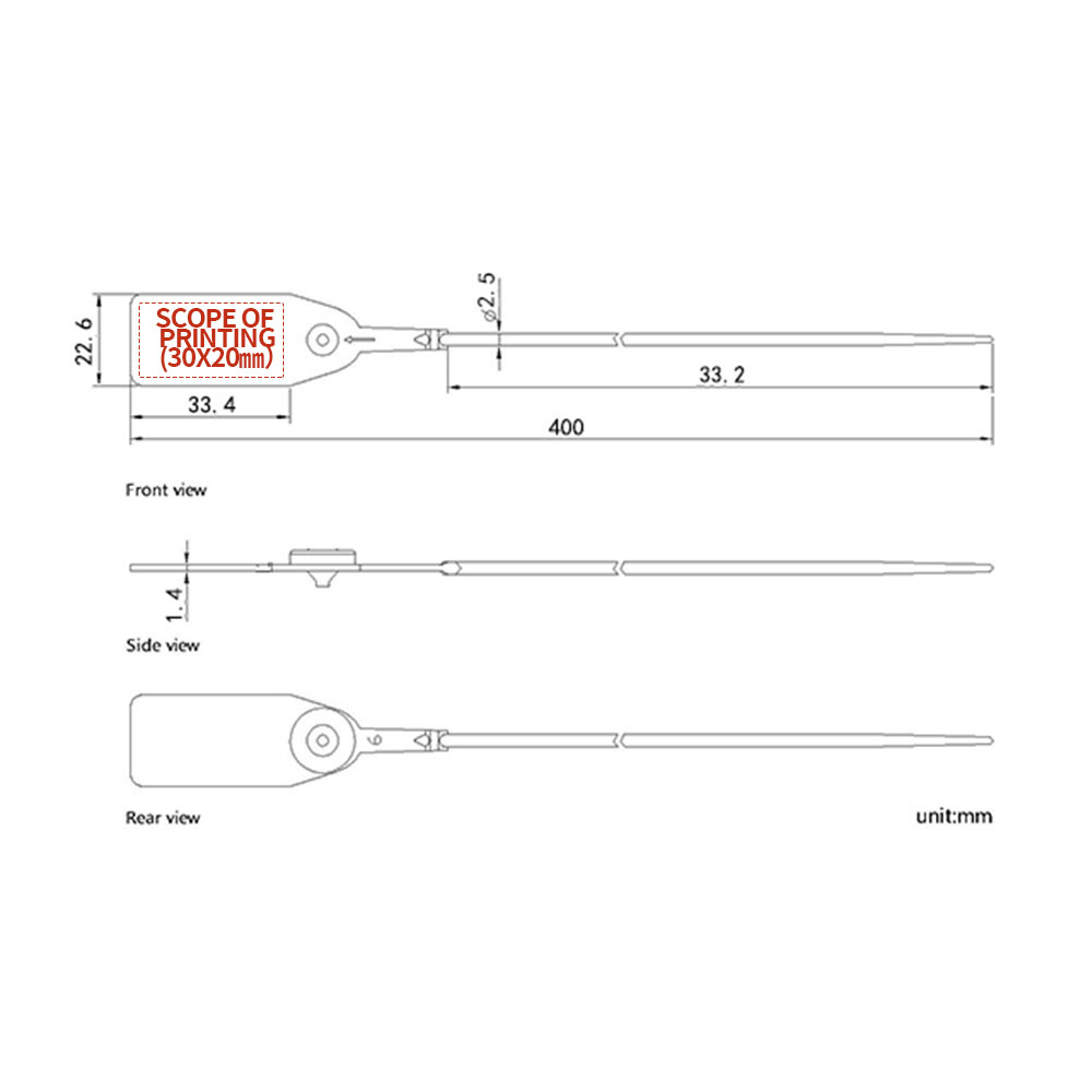 プラスチックタンパーシール Plastic Tamper Seals