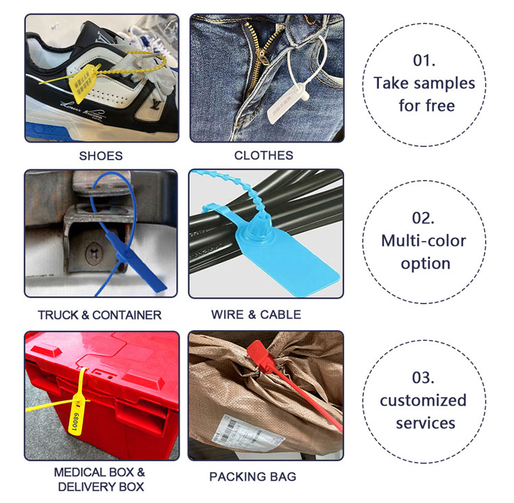 プラスチック製不正開封防止シール Plastic Tamper Evident Seals