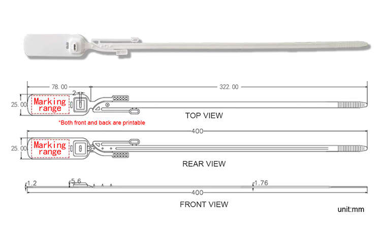 L025 プラスチック製ハイセキュリティシール L025 プラスチック製ハイセキュリティシール